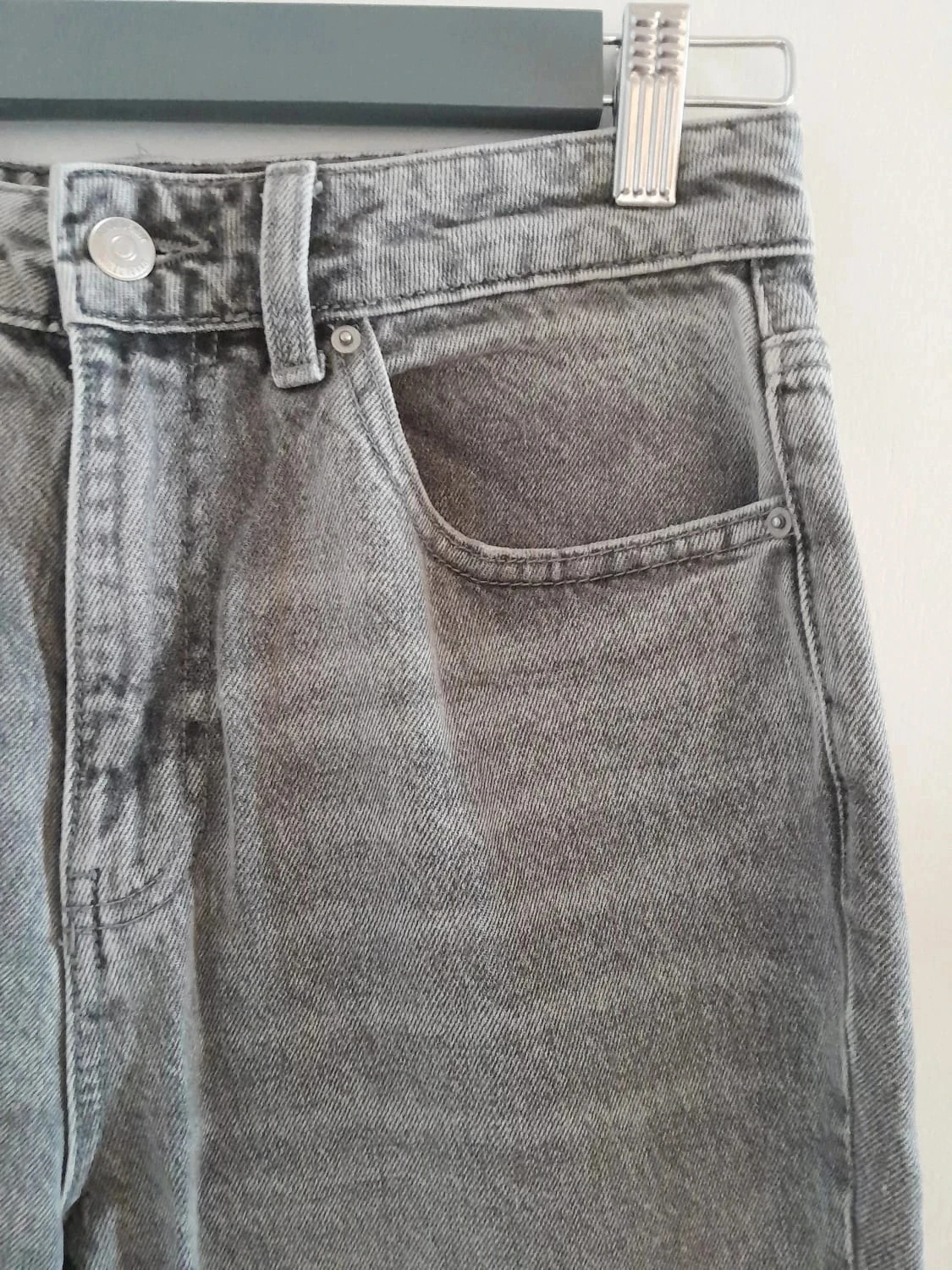 Damesjeans, kleur grijs, Merk Mom, maat 36 – photo 4